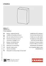 Franke STRATOS STRX611 Installation And Operating Instructions Manual preview