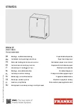 Preview for 1 page of Franke STRATOS STRX637 Installation And Operating Instructions Manual