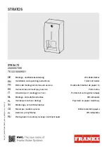 Franke STRATOS STRX672 Installation And Operating Instructions Manual preview