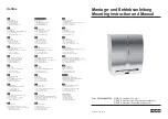 Preview for 1 page of Franke STRX630 Mounting Instruction And Manual