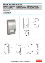 Franke STRX671E Installation And Operating Instructions Manual предпросмотр