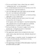 Preview for 6 page of Franke URBAN FCDW60SI Instruction And Installation Manual