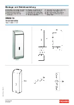 Preview for 1 page of Franke XINX616 Installation And Operating Instructions Manual