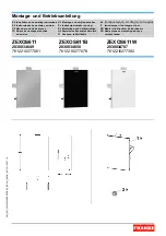 Preview for 1 page of Franke ZEXOS611 Installation And Operating Instructions