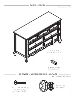 Предварительный просмотр 3 страницы Franklin & Ben Mirabelle 19616 Assembly Instructions Manual