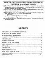 Preview for 2 page of Franklin Chef FCM7900 Owner'S Manual