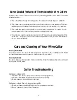 Preview for 5 page of Franklin Chef FCW16T Use And Care Manual