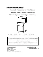 Franklin Chef FIM1000 User Manual preview