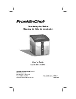 Franklin Chef FIM12 User Manual preview