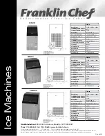 Preview for 2 page of Franklin Chef FIM120 Specifications