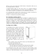 Preview for 11 page of Franklin Chef FIM35 User Manual