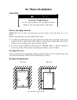 Preview for 9 page of Franklin Chef FIM35OD User Manual