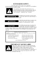 Preview for 3 page of Franklin Chef FIM400 User Manual