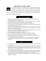 Preview for 4 page of Franklin Chef FIM44 User Manual