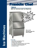 Preview for 1 page of Franklin Chef FIM600 Specifications