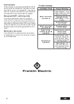 Preview for 6 page of Franklin Electric 288 500 3510 Installation And Operation Instructions Manual