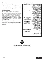 Preview for 26 page of Franklin Electric 288 500 3510 Installation And Operation Instructions Manual