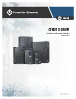 Franklin Electric CERUS X-DRIVE CXD-003A-4V Installation And Operation Manual preview