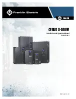 Franklin Electric Cerus X-Drive Installation And Operation Manual preview