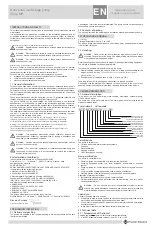 Preview for 2 page of Franklin Electric EH 15/2 Operating And Maintenance Manual