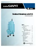 Предварительный просмотр 13 страницы Franklin Electric Little Giant 16 G Series Owner'S Manual