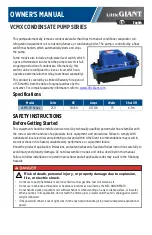 Preview for 3 page of Franklin Electric Little Giant 554552 Owner'S Manual