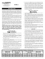 Franklin Electric Little Giant WRSC-6 Manual preview