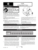 Preview for 1 page of Franklin Electric RJSE User Manual