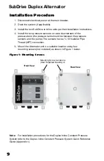 Preview for 9 page of Franklin Electric SubDrive Duplex Alternator Installation Manual