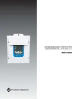 Franklin Electric SUBDRIVE UTILITY Owner'S Manual preview