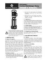 Franklin Electric VR Series Owner'S Manual preview