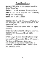 Preview for 96 page of Franklin Explorer EST-7014 User Manual