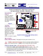 Preview for 1 page of Franklin Fueling Systems INCON TSSP-BAT Replacement Part Instructions