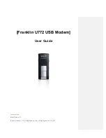 Franklin Technology Sprint U772 User Manual preview