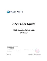 Franklin Wireless C773 User Manual preview