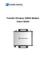 Preview for 1 page of Franklin Wireless S600C User Manual