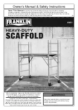 Preview for 1 page of Franklin 63051 Owner'S Manual & Safety Instructions