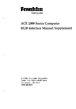 Preview for 172 page of Franklin ACE2000 User'S Reference Manual