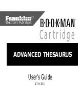 Franklin BOOKMAN ATH-2011 User Manual preview