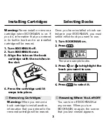 Предварительный просмотр 5 страницы Franklin BOOKMAN BQC-2021 User Manual