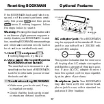 Предварительный просмотр 18 страницы Franklin BOOKMAN BQF-2025 User Manual