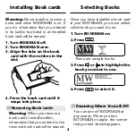 Preview for 5 page of Franklin BOOKMAN BTG-2008 User Manual