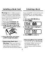 Preview for 6 page of Franklin BOOKMAN CDR-440 User Manual