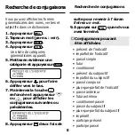 Предварительный просмотр 9 страницы Franklin BOOKMAN DMF-440 (French) Manuel D'Utilisation