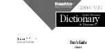 Предварительный просмотр 1 страницы Franklin BOOKMAN DMQ-440 User Manual