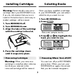 Preview for 4 page of Franklin BOOKMAN ENC-2005 User Manual