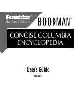 Franklin BOOKMAN ENC-640 User Manual preview