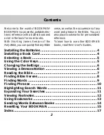 Preview for 3 page of Franklin BOOKMAN KJB-440 User Manual