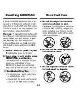 Предварительный просмотр 16 страницы Franklin BOOKMAN KJB-640 User Manual