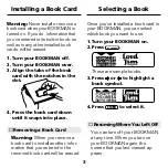 Preview for 5 page of Franklin BOOKMAN Lord Jim BKS-6001 User Manual